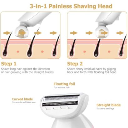 Épilateur Rechargeable pour Femme HTC HL-020